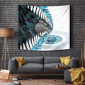 New Zealand Silver Fern Curling Personalised Tapestry Aotearoa Kiwi Ponga Paua Shell Version - Aussie Hoodie