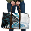 New Zealand Silver Fern Curling Personalised Travel Bag Aotearoa Kiwi Ponga Paua Shell Version - Aussie Hoodie