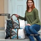 New Zealand Silver Fern Curling Personalised Travel Bag Aotearoa Kiwi Ponga Paua Shell Version - Aussie Hoodie