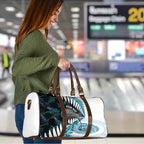 New Zealand Silver Fern Curling Personalised Travel Bag Aotearoa Kiwi Ponga Paua Shell Version - Aussie Hoodie