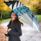New Zealand Silver Fern Curling Personalised Umbrella Aotearoa Kiwi Ponga Paua Shell Version - Aussie Hoodie