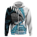 New Zealand Silver Fern Curling Personalised Zip Hoodie Aotearoa Kiwi Ponga Paua Shell Version - Aussie Hoodie