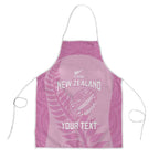 Custom New Zealand Silver Fern Rugby 2025 Apron All Black Aotearoa Maori Pink - Aussie Hoodie