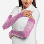 Custom New Zealand Silver Fern Rugby 2025 Arm Sleeves All Black Aotearoa Maori Pink - Aussie Hoodie