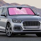 Custom New Zealand Silver Fern Rugby 2025 Auto Sun Shade All Black Aotearoa Maori Pink - Aussie Hoodie