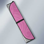 Custom New Zealand Silver Fern Rugby 2025 Auto Sun Shade All Black Aotearoa Maori Pink - Aussie Hoodie