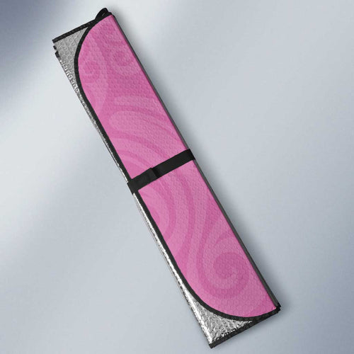 Custom New Zealand Silver Fern Rugby 2025 Auto Sun Shade All Black Aotearoa Maori Pink - Aussie Hoodie