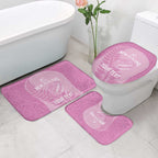 Custom New Zealand Silver Fern Rugby 2025 Bathroom Set All Black Aotearoa Maori Pink - Aussie Hoodie