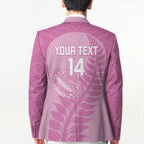 Custom New Zealand Silver Fern Rugby 2025 Blazer All Black Aotearoa Maori Pink - Aussie Hoodie
