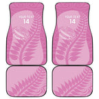 Custom New Zealand Silver Fern Rugby 2025 Car Mats All Black Aotearoa Maori Pink