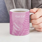 Custom New Zealand Silver Fern Rugby 2025 Ceramic Mug All Black Aotearoa Maori Pink - Aussie Hoodie