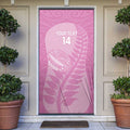 Custom New Zealand Silver Fern Rugby 2025 Door Cover All Black Aotearoa Maori Pink - Aussie Hoodie