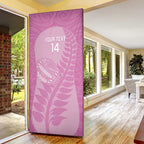 Custom New Zealand Silver Fern Rugby 2025 Door Cover All Black Aotearoa Maori Pink - Aussie Hoodie