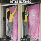 Custom New Zealand Silver Fern Rugby 2025 Door Cover All Black Aotearoa Maori Pink - Aussie Hoodie