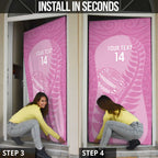 Custom New Zealand Silver Fern Rugby 2025 Door Cover All Black Aotearoa Maori Pink - Aussie Hoodie