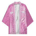 Custom New Zealand Silver Fern Rugby 2025 Kimono All Black Aotearoa Maori Pink - Aussie Hoodie