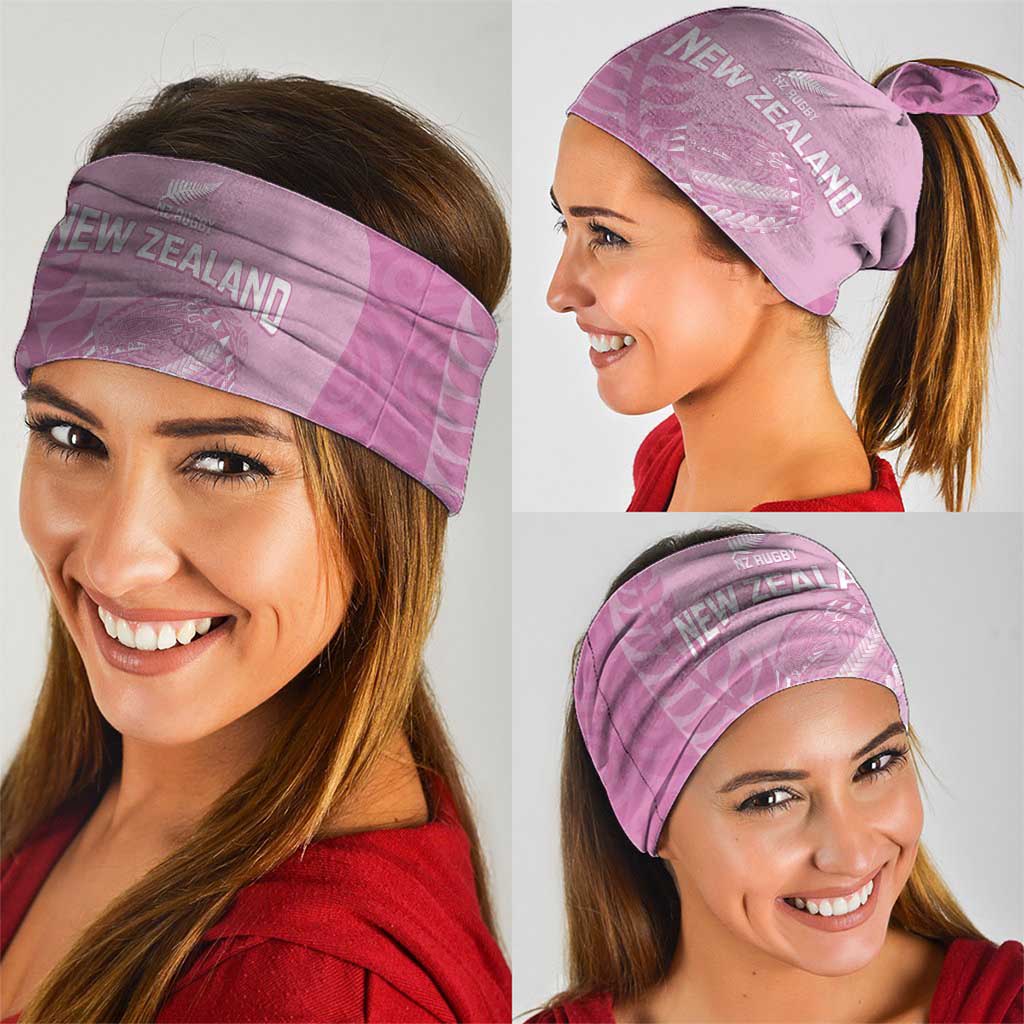 Custom New Zealand Silver Fern Rugby 2025 Neck Gaiter All Black Aotearoa Maori Pink - Aussie Hoodie