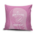 Custom New Zealand Silver Fern Rugby 2025 Pillow Cover All Black Aotearoa Maori Pink - Aussie Hoodie