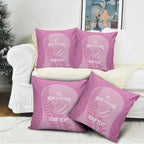 Custom New Zealand Silver Fern Rugby 2025 Pillow Cover All Black Aotearoa Maori Pink - Aussie Hoodie