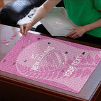 Custom New Zealand Silver Fern Rugby 2025 Puzzle All Black Aotearoa Maori Pink - Aussie Hoodie
