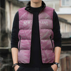 Custom New Zealand Silver Fern Rugby 2025 Sleeveless Puffer Jacket All Black Aotearoa Maori Pink - Aussie Hoodie