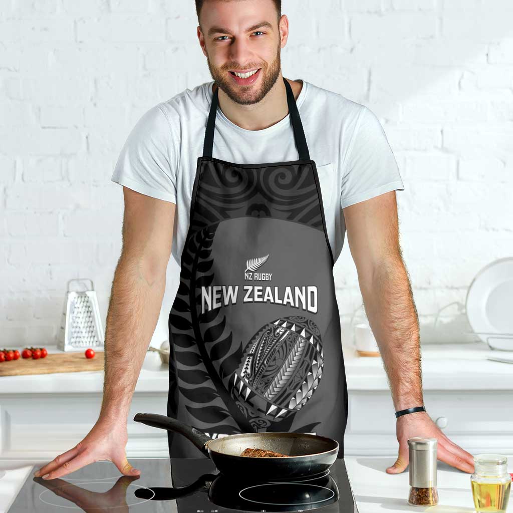 Custom New Zealand Silver Fern Rugby 2025 Apron Go Champions Aotearoa Maori Black - Aussie Hoodie