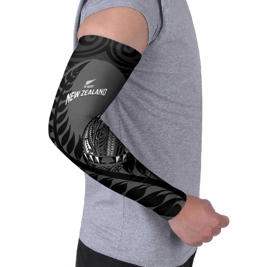 Custom New Zealand Silver Fern Rugby 2025 Arm Sleeves Go Champions Aotearoa Maori Black - Aussie Hoodie