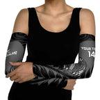 Custom New Zealand Silver Fern Rugby 2025 Arm Sleeves Go Champions Aotearoa Maori Black - Aussie Hoodie