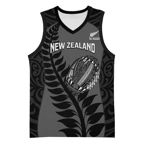 Custom New Zealand Silver Fern Rugby 2025 Basketball Jersey Go Champions Aotearoa Maori Black - Aussie Hoodie
