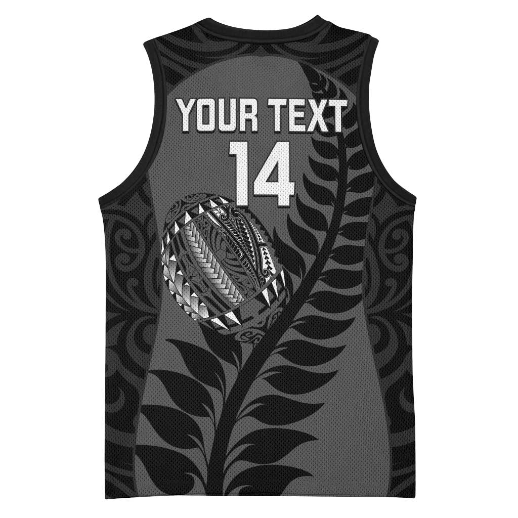 Custom New Zealand Silver Fern Rugby 2025 Basketball Jersey Go Champions Aotearoa Maori Black - Aussie Hoodie