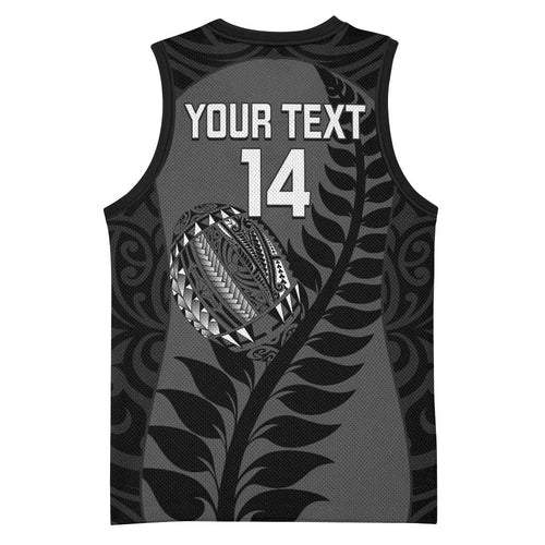 Custom New Zealand Silver Fern Rugby 2025 Basketball Jersey Go Champions Aotearoa Maori Black - Aussie Hoodie