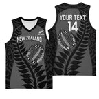 Custom New Zealand Silver Fern Rugby 2025 Basketball Jersey Go Champions Aotearoa Maori Black - Aussie Hoodie