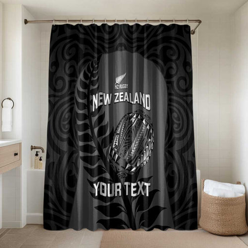 Custom New Zealand Silver Fern Rugby 2025 Bathroom Set Go Champions Aotearoa Maori Black - Aussie Hoodie