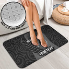 Custom New Zealand Silver Fern Rugby 2025 Bathroom Set Go Champions Aotearoa Maori Black - Aussie Hoodie