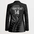 Custom New Zealand Silver Fern Rugby 2025 Blazer Go Champions Aotearoa Maori Black - Aussie Hoodie