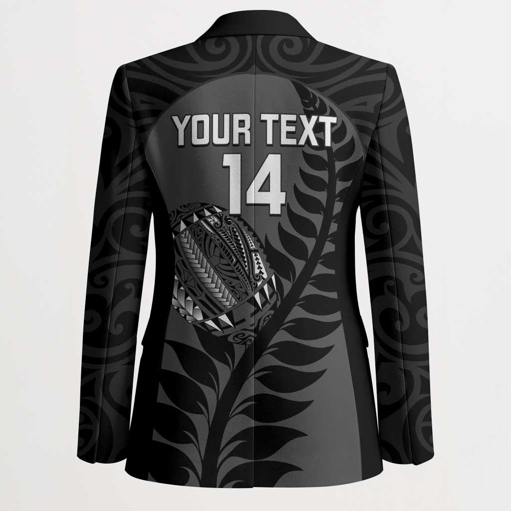 Custom New Zealand Silver Fern Rugby 2025 Blazer Go Champions Aotearoa Maori Black - Aussie Hoodie