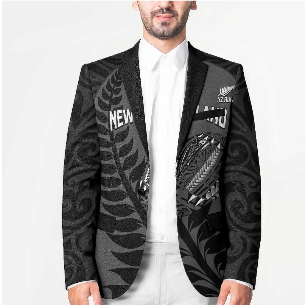 Custom New Zealand Silver Fern Rugby 2025 Blazer Go Champions Aotearoa Maori Black - Aussie Hoodie