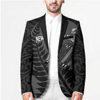 Custom New Zealand Silver Fern Rugby 2025 Blazer Go Champions Aotearoa Maori Black - Aussie Hoodie