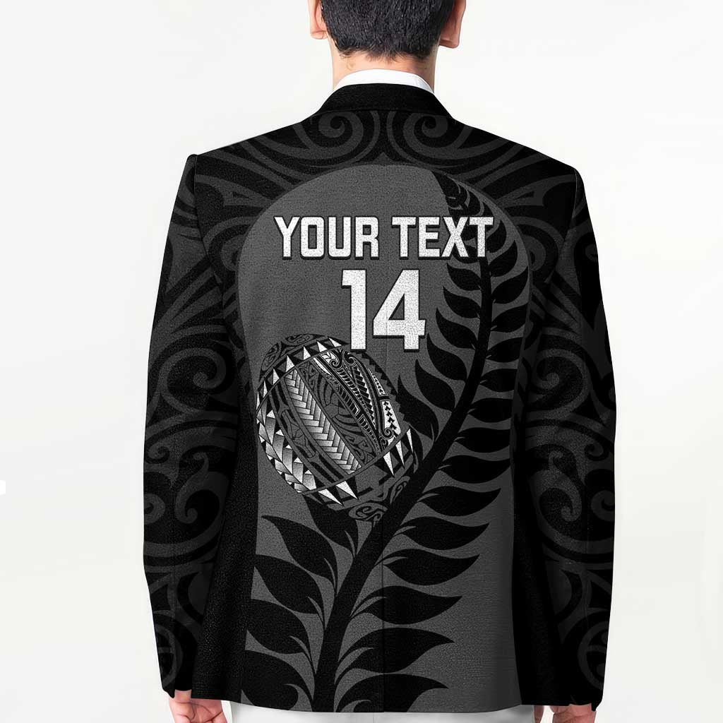 Custom New Zealand Silver Fern Rugby 2025 Blazer Go Champions Aotearoa Maori Black - Aussie Hoodie