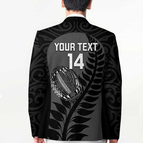 Custom New Zealand Silver Fern Rugby 2025 Blazer Go Champions Aotearoa Maori Black - Aussie Hoodie