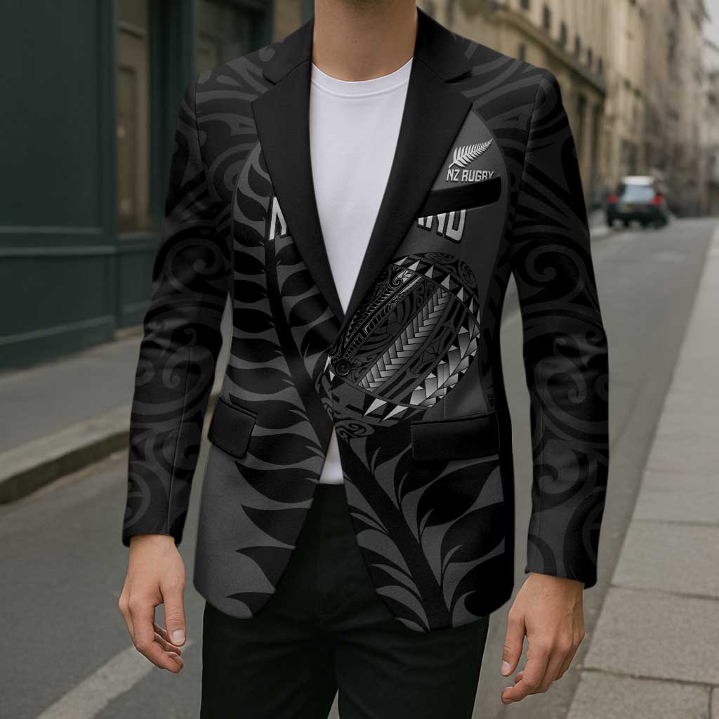 Custom New Zealand Silver Fern Rugby 2025 Blazer Go Champions Aotearoa Maori Black - Aussie Hoodie