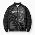 Custom New Zealand Silver Fern Rugby 2025 Bomber Puffer Jacket Go Champions Aotearoa Maori Black - Aussie Hoodie