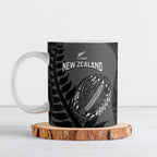 Custom New Zealand Silver Fern Rugby 2025 Ceramic Mug Go Champions Aotearoa Maori Black - Aussie Hoodie