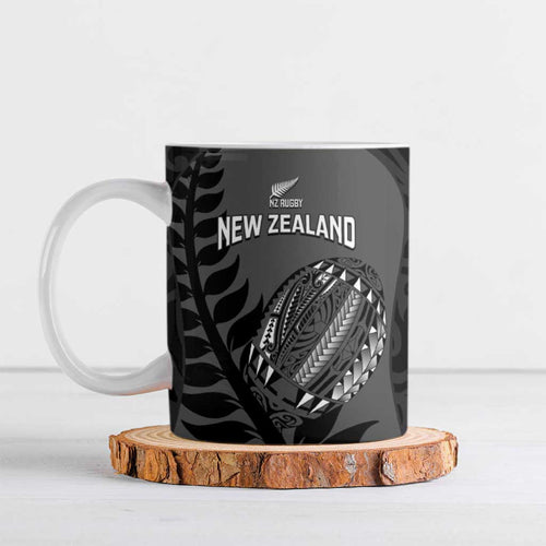 Custom New Zealand Silver Fern Rugby 2025 Ceramic Mug Go Champions Aotearoa Maori Black - Aussie Hoodie