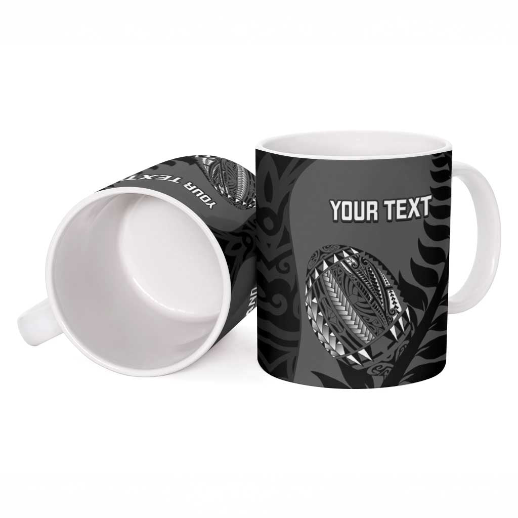 Custom New Zealand Silver Fern Rugby 2025 Ceramic Mug Go Champions Aotearoa Maori Black - Aussie Hoodie