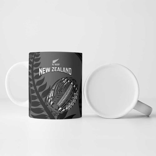 Custom New Zealand Silver Fern Rugby 2025 Ceramic Mug Go Champions Aotearoa Maori Black - Aussie Hoodie