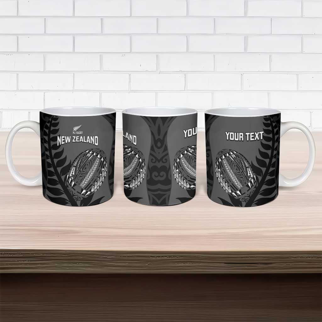 Custom New Zealand Silver Fern Rugby 2025 Ceramic Mug Go Champions Aotearoa Maori Black - Aussie Hoodie