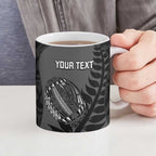 Custom New Zealand Silver Fern Rugby 2025 Ceramic Mug Go Champions Aotearoa Maori Black - Aussie Hoodie