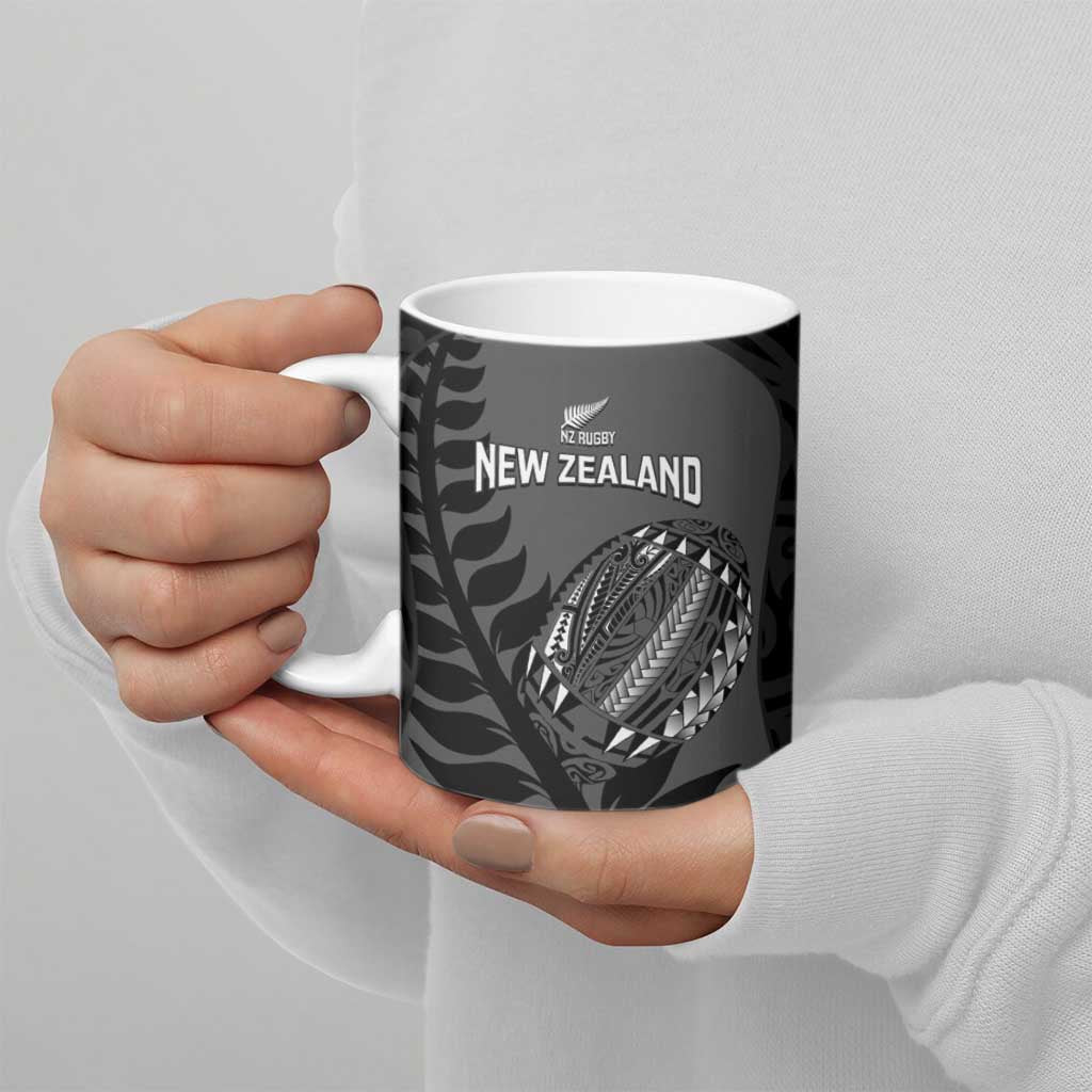 Custom New Zealand Silver Fern Rugby 2025 Ceramic Mug Go Champions Aotearoa Maori Black - Aussie Hoodie