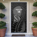 Custom New Zealand Silver Fern Rugby 2025 Door Cover Go Champions Aotearoa Maori Black - Aussie Hoodie